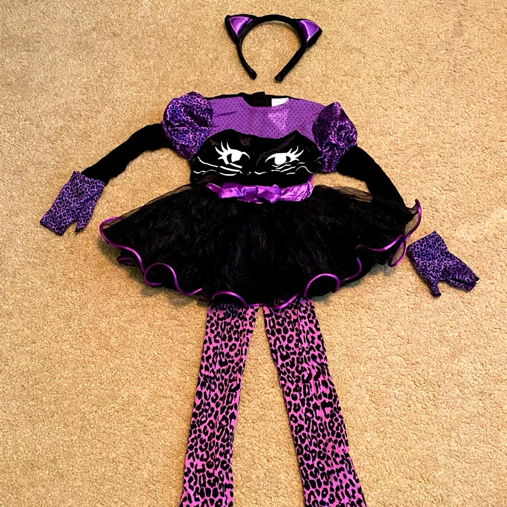 Miss Meow Cat Toddler Halloween Costume, Size 3-4